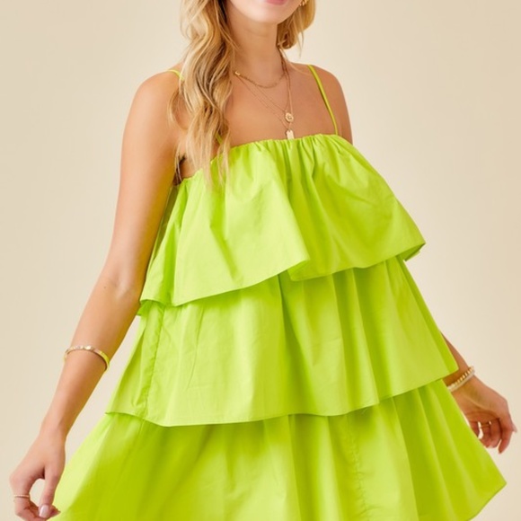 FLOUNCE TIERED RUFFLE DRESS - Picture 2 of 2